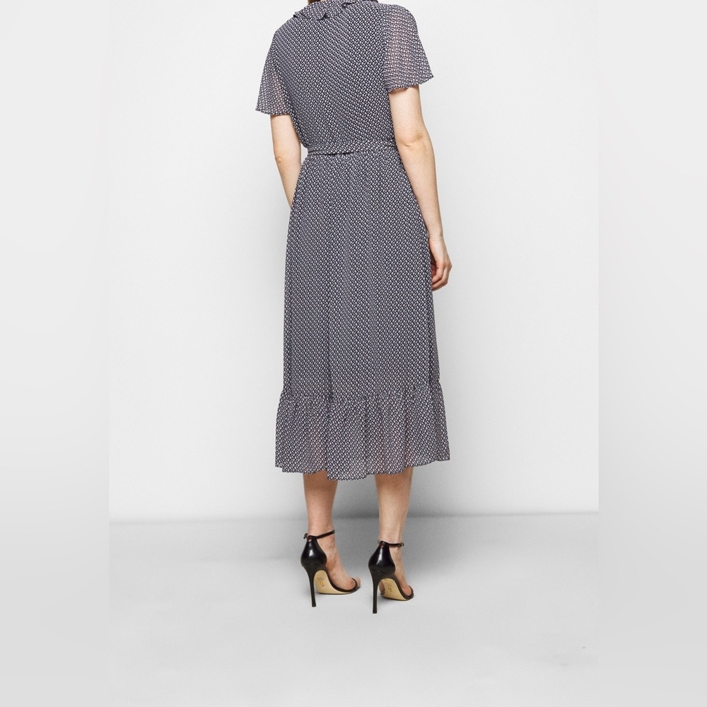 Michael Michael Kors Wrap Dress Ruffle Midi Dress - Picture 6 of 16